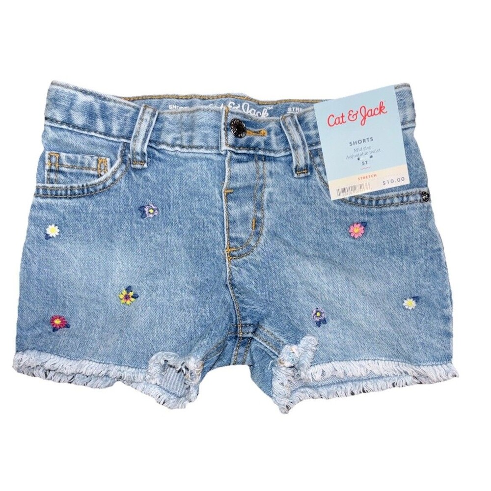 Cat & Jack 5T Girls Summer Clothing Lot 8pcs NWT Shorts Skirt Skort Tops - Picture 7 of 12